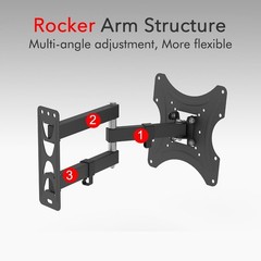 Full Motion Articulating TV Wall Mount for 12″-42″ LED/LCD TV Monitor Adjustable