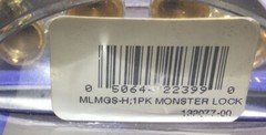 Monster Lock Gold Spade Speaker Cable Size M z2 bi-wire biwire Z Medium Straight