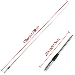 9in-51in 27MHz BNC Telescopic Antenna For Handheld/Portable CB Walkie Talkie e