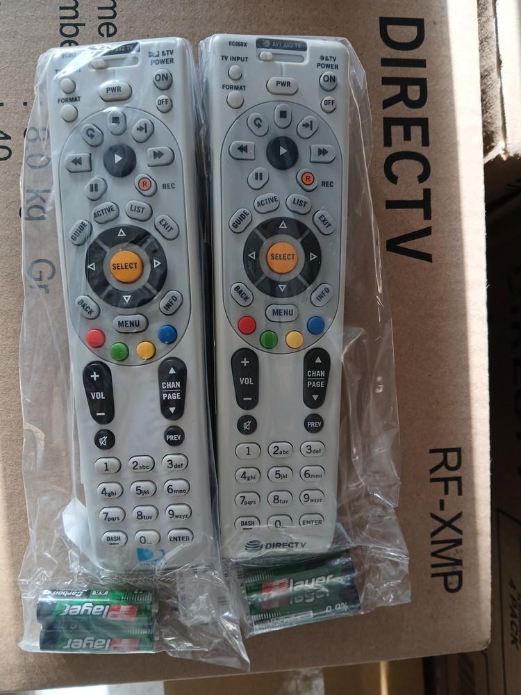 2 Pack – DIRECTV RC66 RX RF Remote Controls W/Batteries DTV