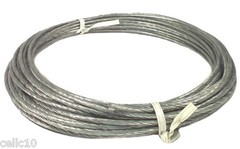 100′ of 6/20 Plastic Coated Guy Wire for Antenna Mast – 20 Gauge – Down Guy