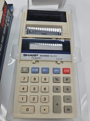 Vintage Sharp EL-1611 C Hand Held Print Display Calculator 10-Digit Printer