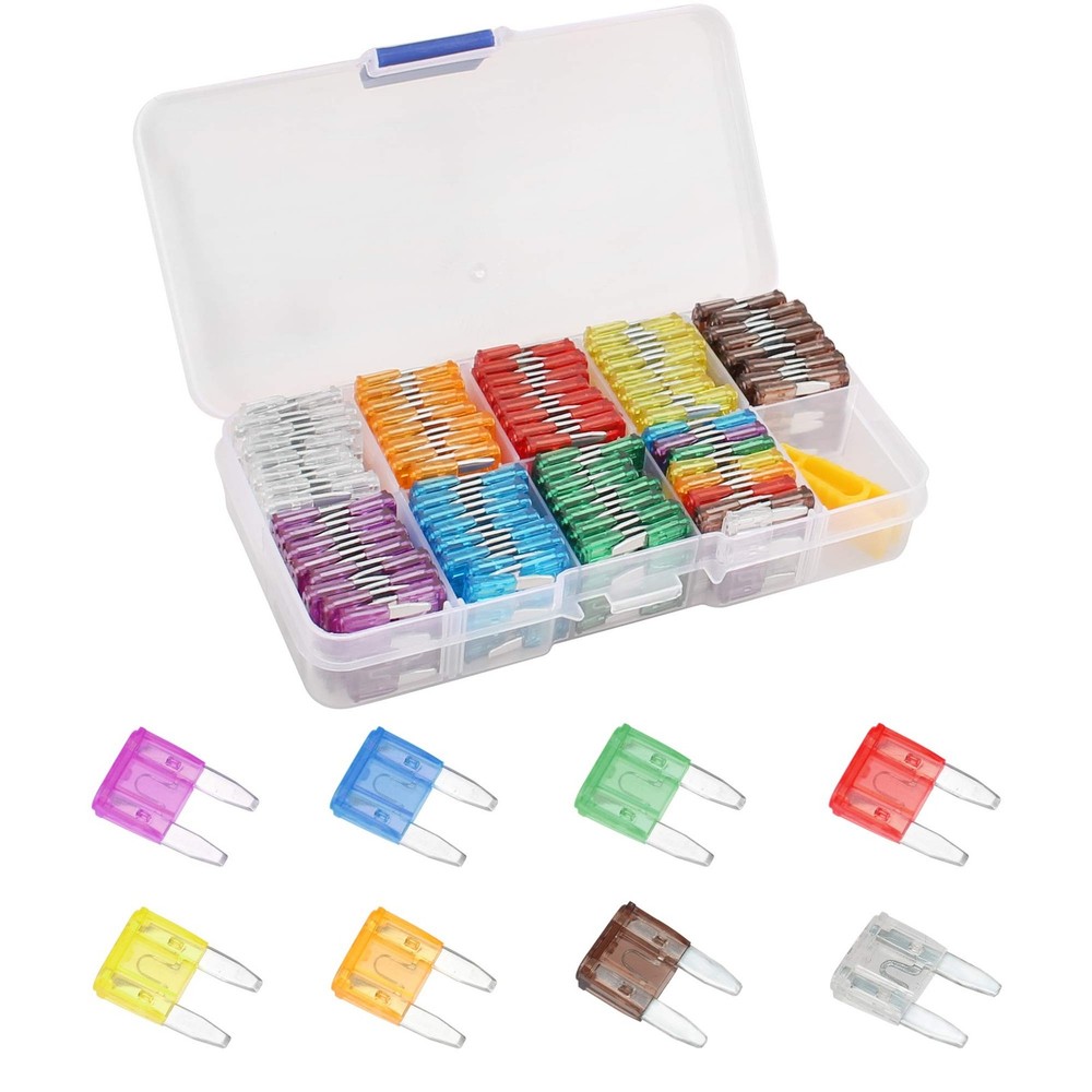 160pcs Mini Small Fuse Assortment, 5 7.5 10 15 20 25 30 35 AMP Car Boat Truck…