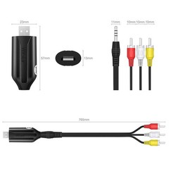 USB 2.0 VHS To DVD Converter Video Capture USB2.0 to RCA Adapter Cable