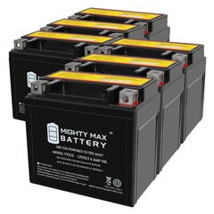 Mighty Max YTZ7S 12V, 6Ah, Battery Replaces Kawasaki 50 KFX50 07-24 – 6 Pack