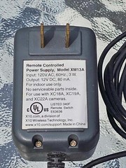 X-10 Remote Controlled Camera Power Supply XM13A Free Shipping