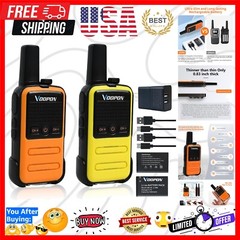 Durable Lightweight Walkie Talkies for Cruising and Skiing: 22 Channels Included