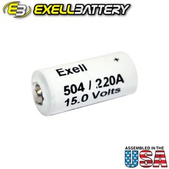 Exell Alkaline Battery A220/504A Compatible With NEDA 220 Eveready 504