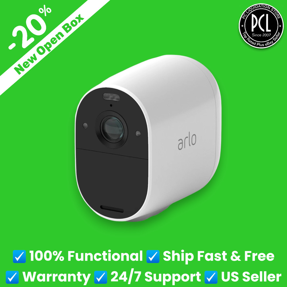✅ ORIGINAL Arlo Essential Spotlight Camera 1080p HD Wireless VMC2030 Open Box ✅