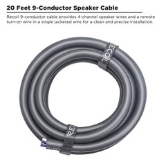 Recoil SW9C16-20 20 Feet 9 Conductor Speaker Cable, 16AWG Pure OFC