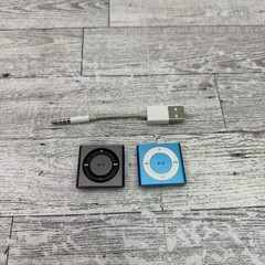 Apple iPod Shuffle 4th Generation 2GB Space Gray & Blue A1373 Works READ**