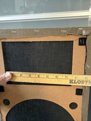 Vintage Large Advent Bullnose Speaker Grills w/ Badge