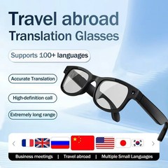 AI Smart Glasses with Camera Bluetooth Open-Ear Audio Video Recording Sunglasses