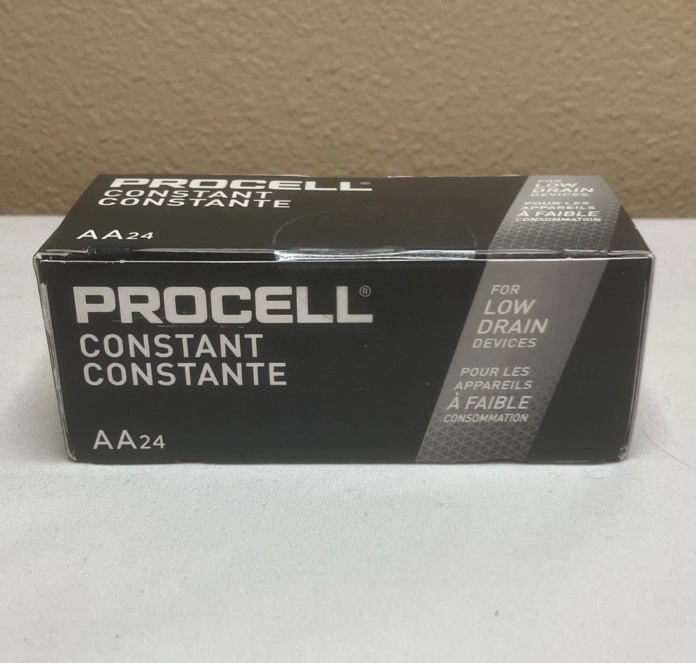 NEW 24 AA Procell Constant Batteries for Low Drain Devices by Duracell
