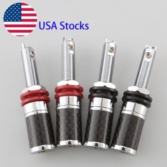 4Pcs Speaker Binding Post HIFI Jack Plug Banana Connector Socket Long Thread