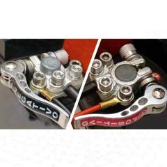 2PCS Car Battery Terminal Connectors Quick Release Disconnect Positive Negative