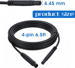 4 Pin Extension Cord Dash Cam 6.5Ft Backup Camera Extension Cable Mirror Cam Ext