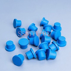 100PCS NEW Butyl Rubber Stopper 20mm Blue Anaerobic Tube Stopper Test Tubes