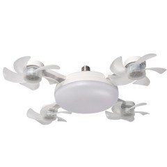 Adjustable LED Ceiling Fan Light with Remote Control for Living Room or Bedroom
