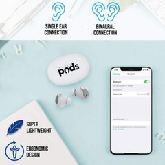 ShellPods with Wireless Charging Case – Ergonomically Designed Wireless Earbuds