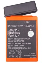 3 Pcs 1500mAh BA225030 6V Ni-Mh Battery For HBC Crane Remote Pump Truck Battery
