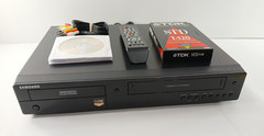 Samsung DVD-VR375 HD Upscaling DVD Player Recorder & VCR w/ HDMI + Remote WORKS!