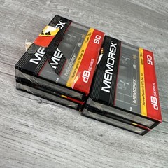 Lot of 4 Memorex 90 dB Series Blank Audio Cassette Tape Factory Sealed