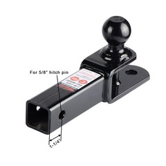 84209 2 inches ATV Receiver Hitch 3 in 1 Ball Mount with 2 inches Ball