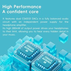 FIIO DISC Portable Music Player,Dual DAC 3.5/4.4mm BT5.4 LDAC Touchscreen(Black)