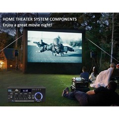 Home Audio Stereo Amplifier AK45: 300Wx2 Bluetooth 5.0 High-Power Receiver