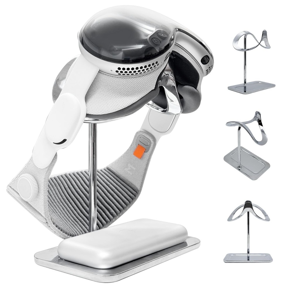 Apple Vision Pro Stand with Battery Holder – Premium Heavy Duty Base for Stab…