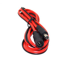 16AWG DC Power Plug 5.5 X 2.1Mm Female to Male CCTV Adapter Connector Cable 12V