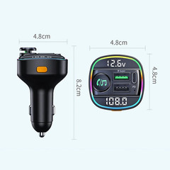 Bluetooth 5.0 Car Wireless FM Transmitter Adapter USB PD Charger AUX Hands LOT/