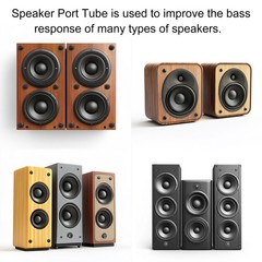 3Pcs 58x115mm/2.3 x 4.5 inch Speaker Port Tube Subwoofer Bass Box Tube