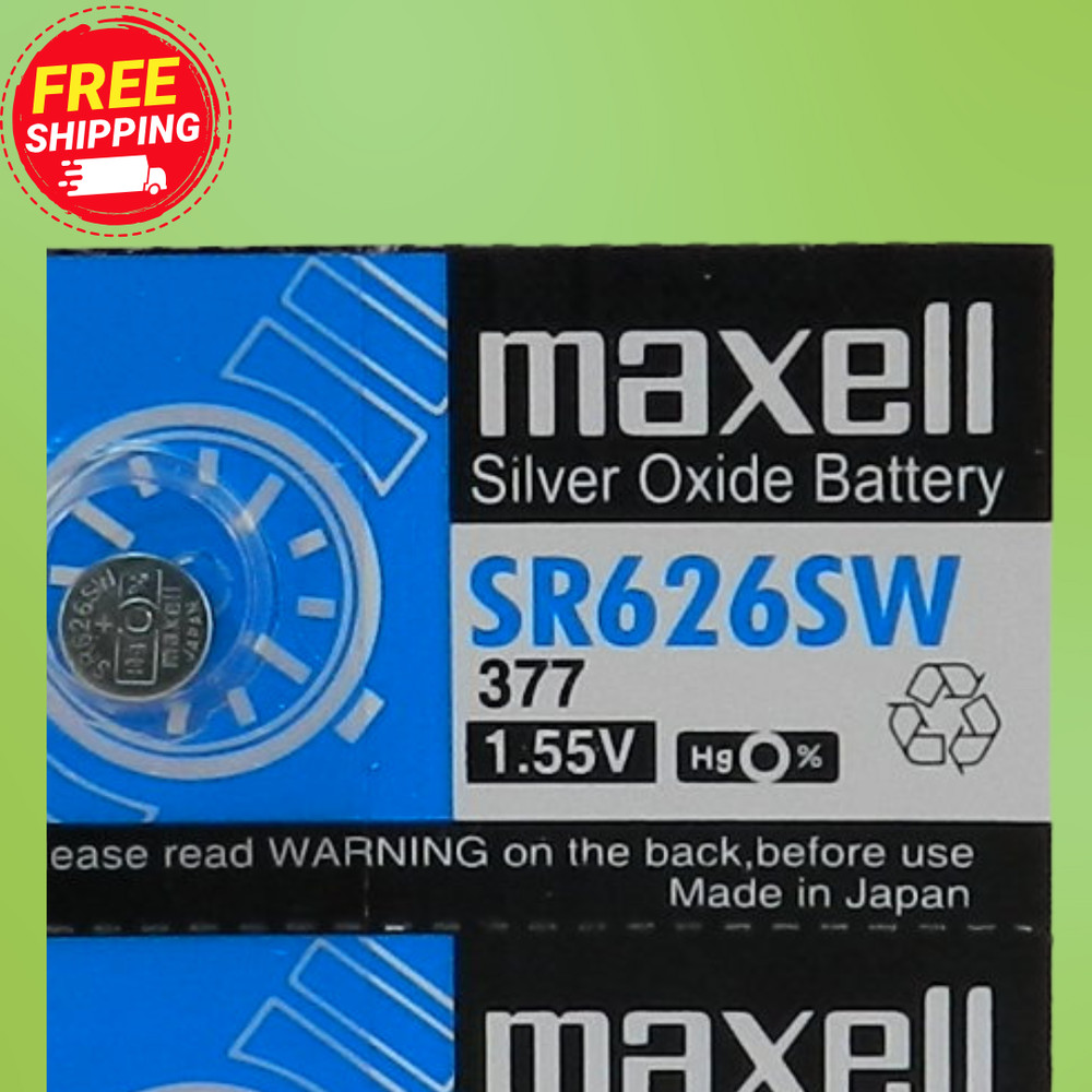 Maxell 377 SR626SW Watch Battery (Exp 2031 ) 1Pc