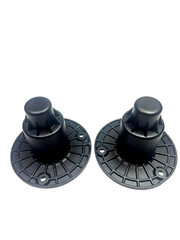 (2) Two Sub-Woofer Mounting Plates Deep Cups M20 threaded for Screw-On Sub Pole