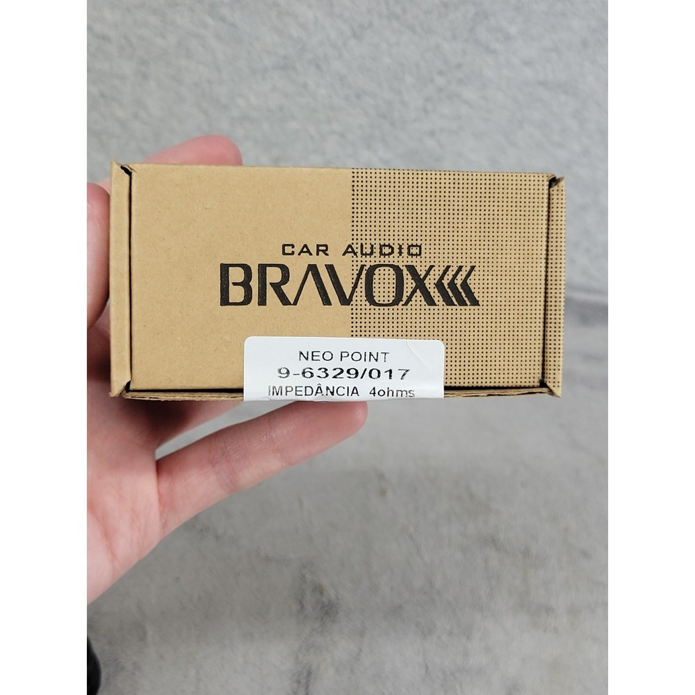 Bravox Neo Point 9-6329/017 Car Audio Tweeters Pair 4 Ohms Black Made in Brazil