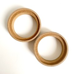 Pair 2″ MDF Speaker Spacer Mounting Recessed Ring For Focal KX3 Tweeter Speaker