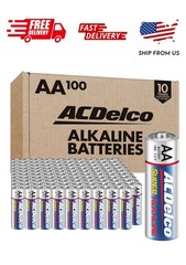 ACDelco AA Batteries, Super Alkaline AA Battery, 1.5-Volt, 100-Count, AC060