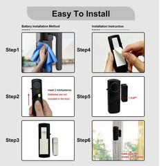Door Window Alarm – 90dB Loud Home Security Sensor for Kids Safety, Burglar A…