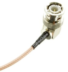 SMA Right-Angle Male to BNC Right-Angle Male RG316 Coax Low Loss Cable