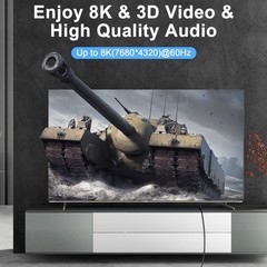 6.6FT DisplayPort Cable, Certified Ultra Slim & Thin 8K 4K DP Cable Support 8…