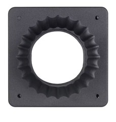 Canby 5.5 In. Black Square Pier Mount Base For 3 Inch Post Top Mounts