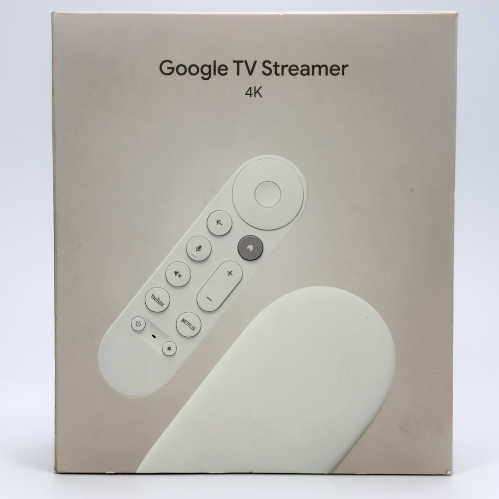 Google TV Streamer 4K 32GB with Voice Remote – Porcelain Color Brand New Sealed