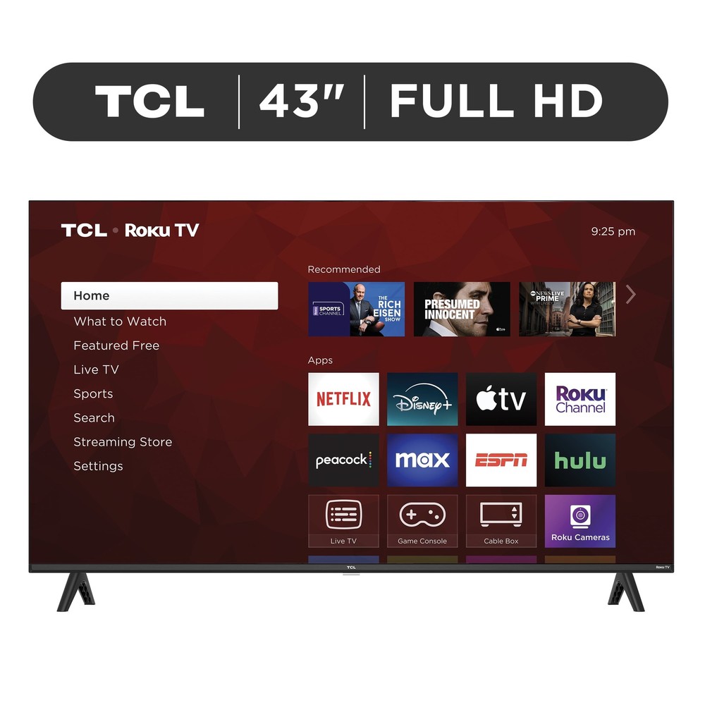 TCL 43S310R 43″ Full HD 1080p Smart Roku TV LED Television