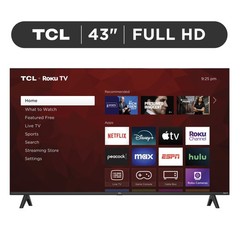 TCL 43S310R 43″ Full HD 1080p Smart Roku TV LED Television