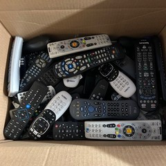 Lot of 96 Remote Controls Various Brands Untested Most With Battery Covers
