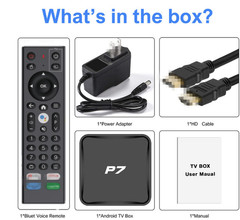 P7 Android 12 TV Box Allwinner H618 4GB RAM 64GB ROM WiFi6 BT5.4 4K Media Player