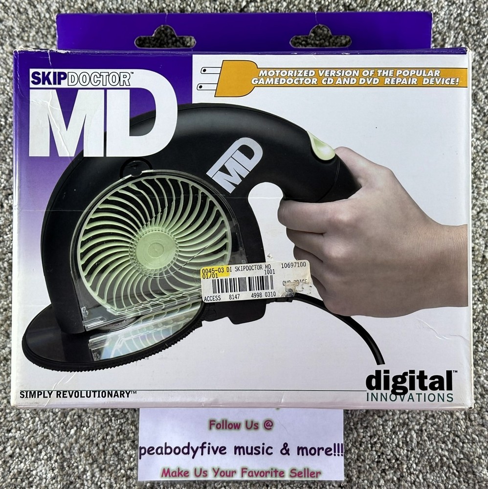Skip Dr. Doctor MD, Motorized CD_DVD Repair, Digital Innovations FOR PARTS ONLY