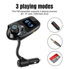 Wireless Car Bluetooth FM Transmitter Radio Adapter MP3 Player USB Charger AUX